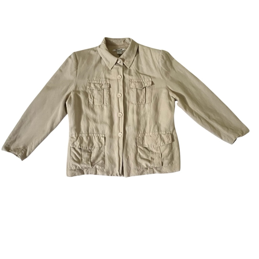 Peter‎ Nyguard Petites Cream Color Blazer Size 16